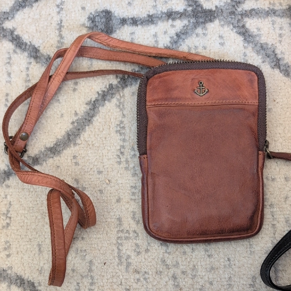 Brown Leather Crossbody Bag